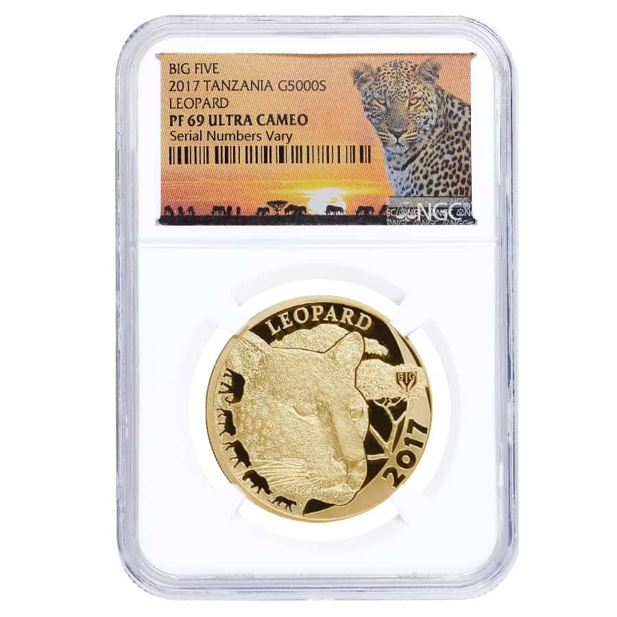 2017 1 oz Leopard Big Five Gold Coin NGC PF 69|Bullion Exchanges
