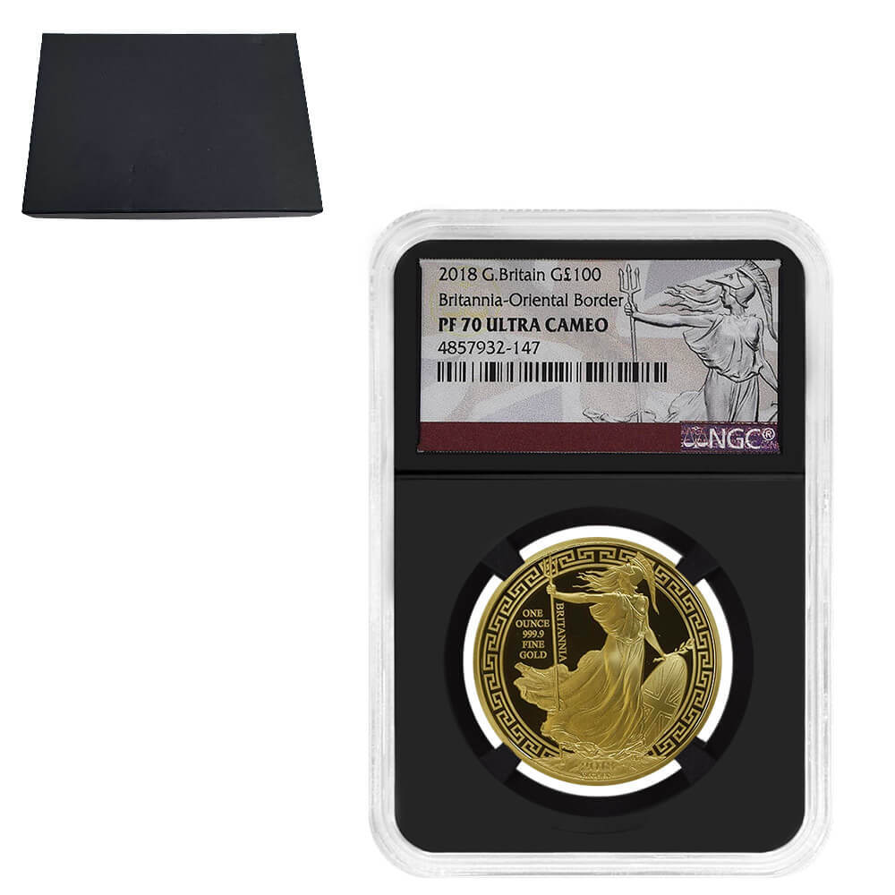 2018 1 oz Gold Britannia Oriental Border Coin NGC PF 70 UCAM