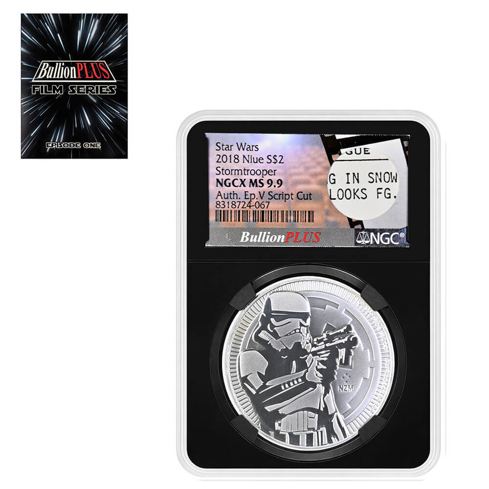 2018 1 oz Star Wars Stormtrooper Silver Coin NGCX MS 9.9