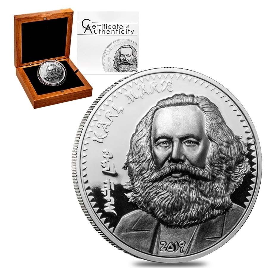 2019 1oz Silver Karl Marx Revolutionaries Coin|Bullion Exchanges