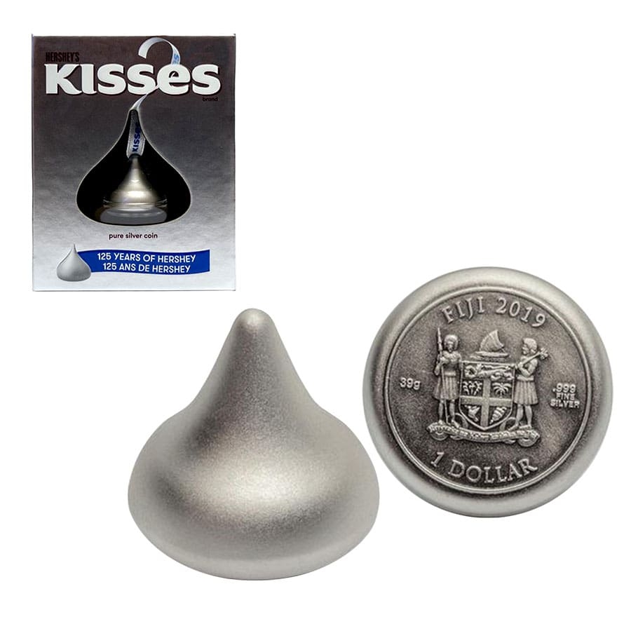 2019 39 gram Fiji Hershey Kiss Silver Coin | Bullion Exchanges