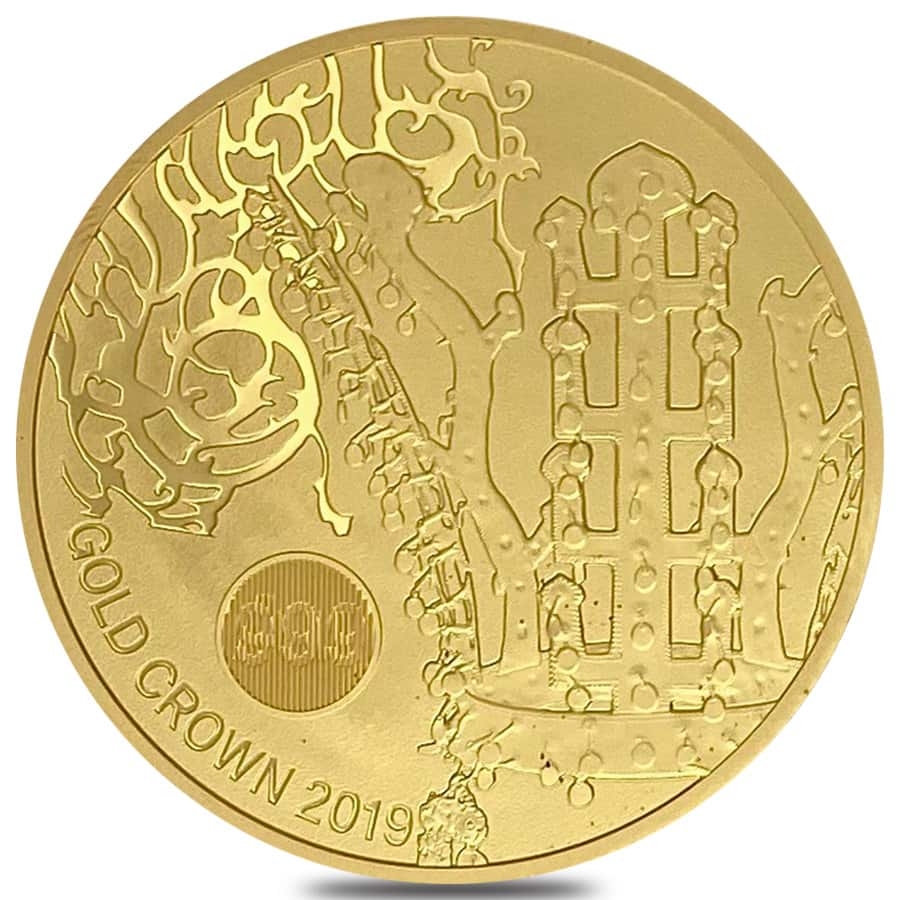 2019 South Korea 1 oz Gold Crown BU .999 Fine (KOMSCO)