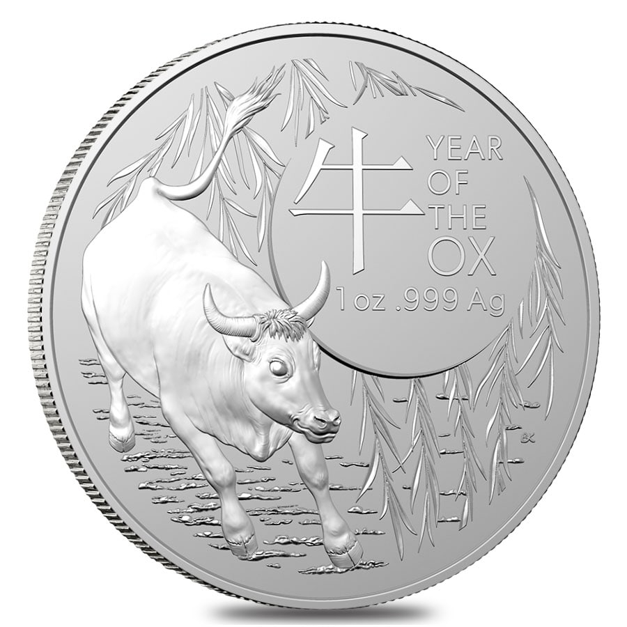 2021 Australia Year of the Ox 1oz 銀貨 2021 1 oz Silver Lunar Ox Coin Royal Australia|Bullion Exchanges