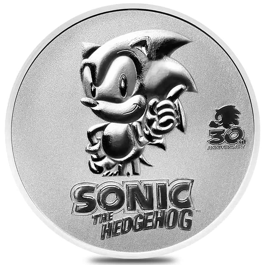 2021 Niue 1 oz Sega Sonic the Hedgehog 30th Ann. Silver Coin BU