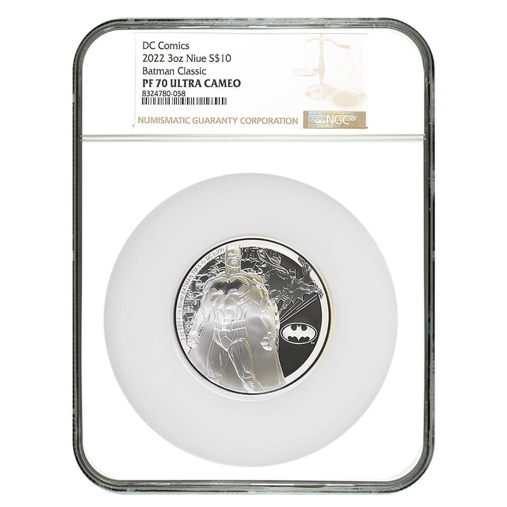 2022 Niue 3 oz DC Comics Batman Proof Silver Coin NGC PF 70