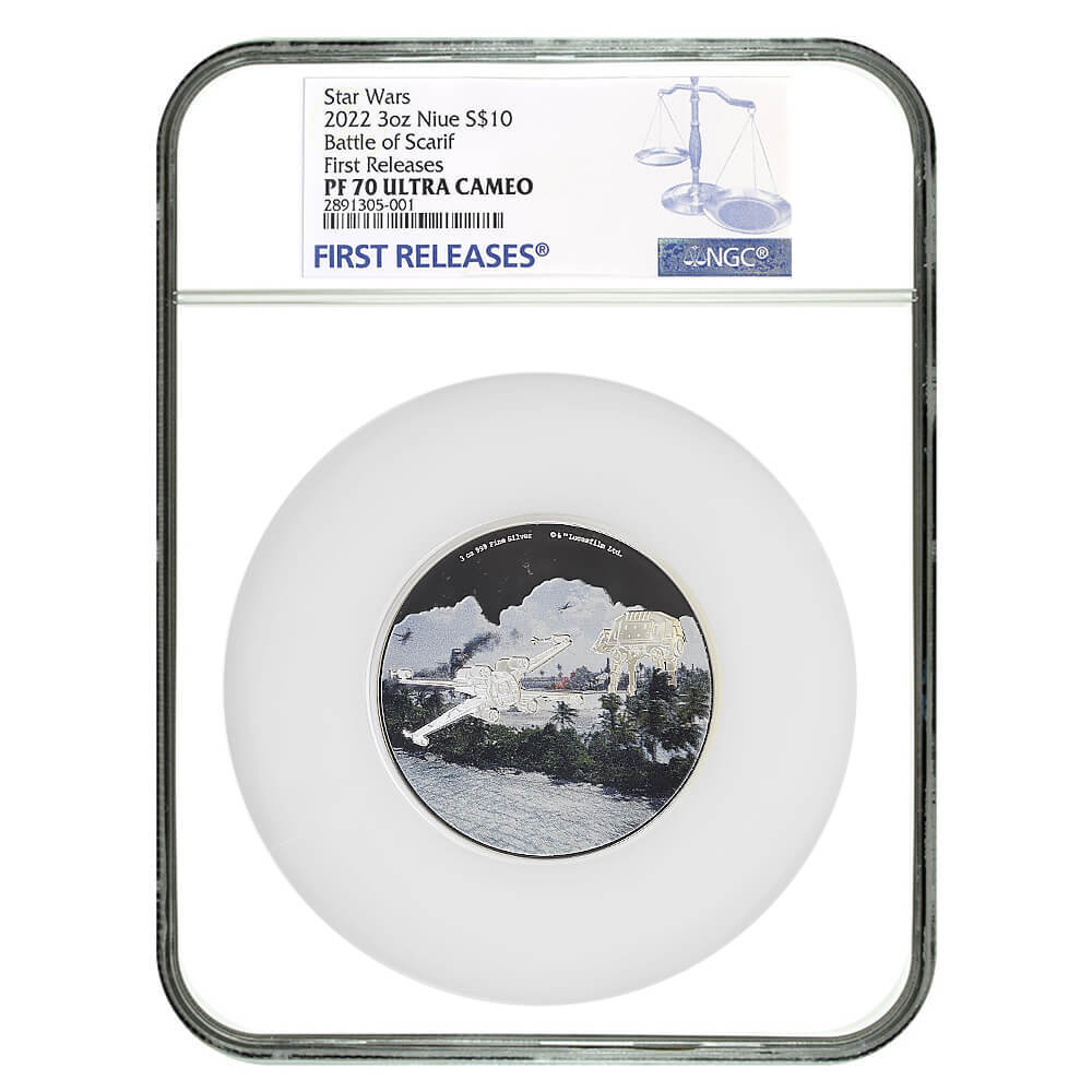 2022 Niue 3 oz Star Wars Battle of Scarif Proof Silver Coin NGC PF 70 UCAM FR