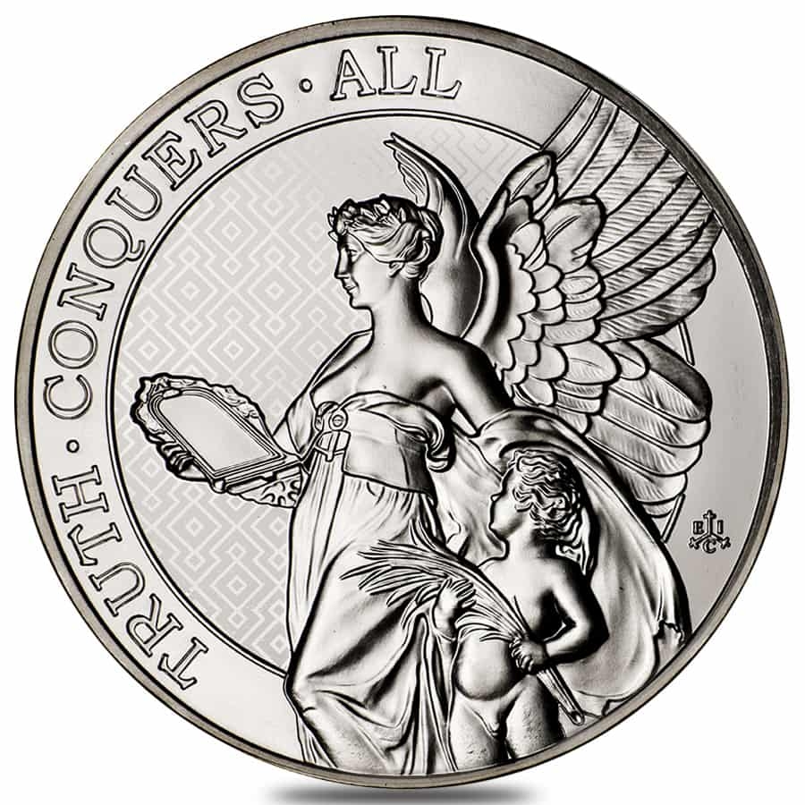 2022 St. Helena 5 oz Silver The Queen's Virtues - Truth Coin .999