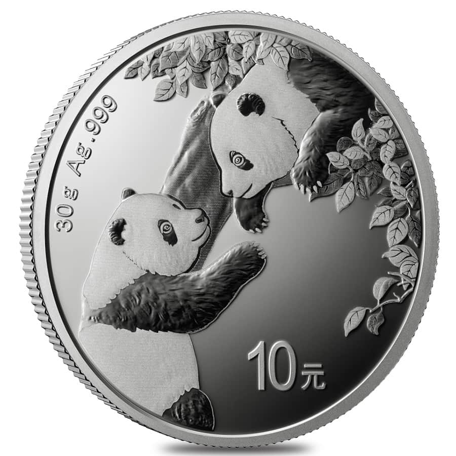 2023 30 gram Chinese Silver Panda 10 Yuan .999 Fine BU