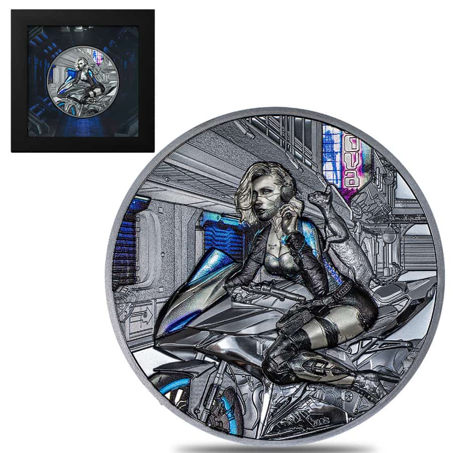 2023 Cook Islands 3 oz Silver Cyber Queen - The Beginning Coin