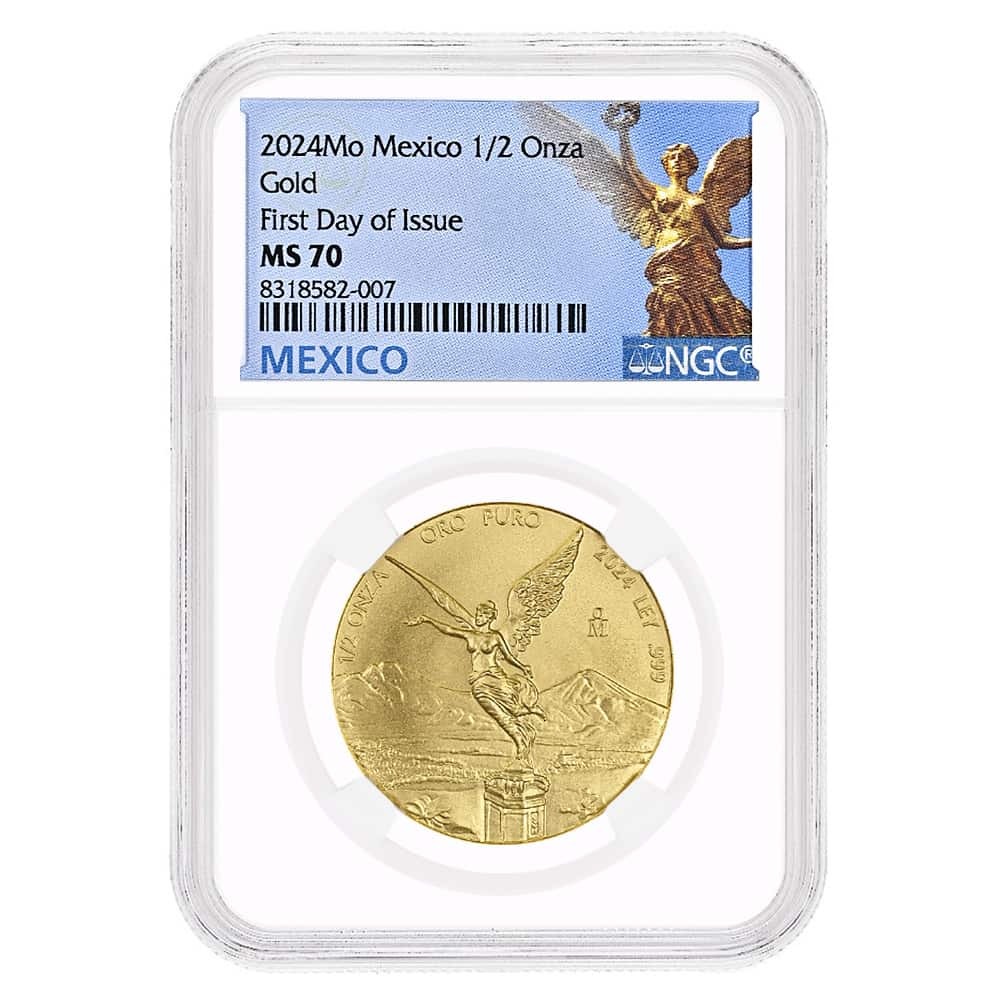 2024 1/2 oz Mexican Libertad Gold Coin NGC MS 70 FDOI