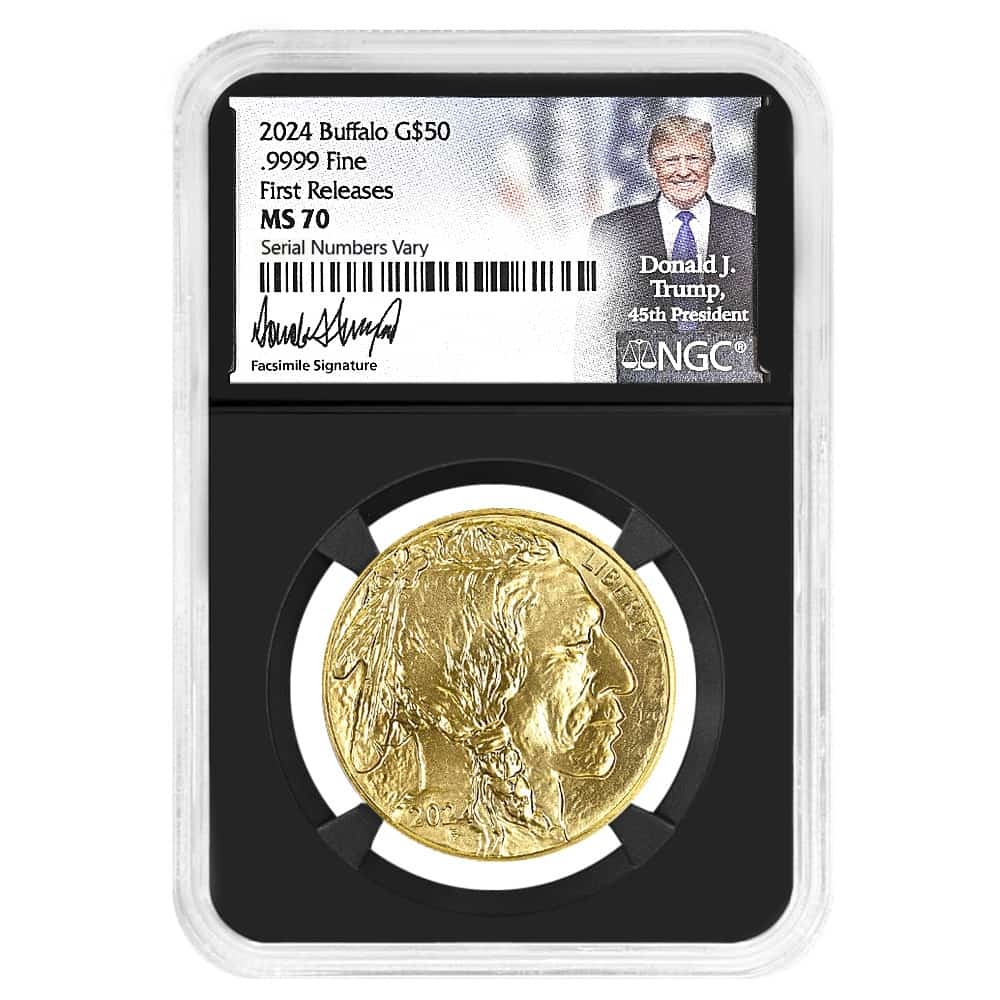 2024 1 oz Gold Buffalo NGC MS 70 FR (Trump Signature)
