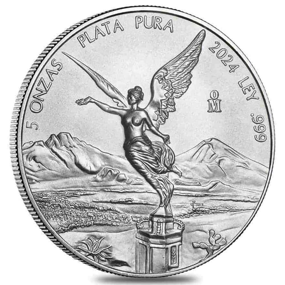 2024 5 oz Mexican Silver Libertad Coin BU