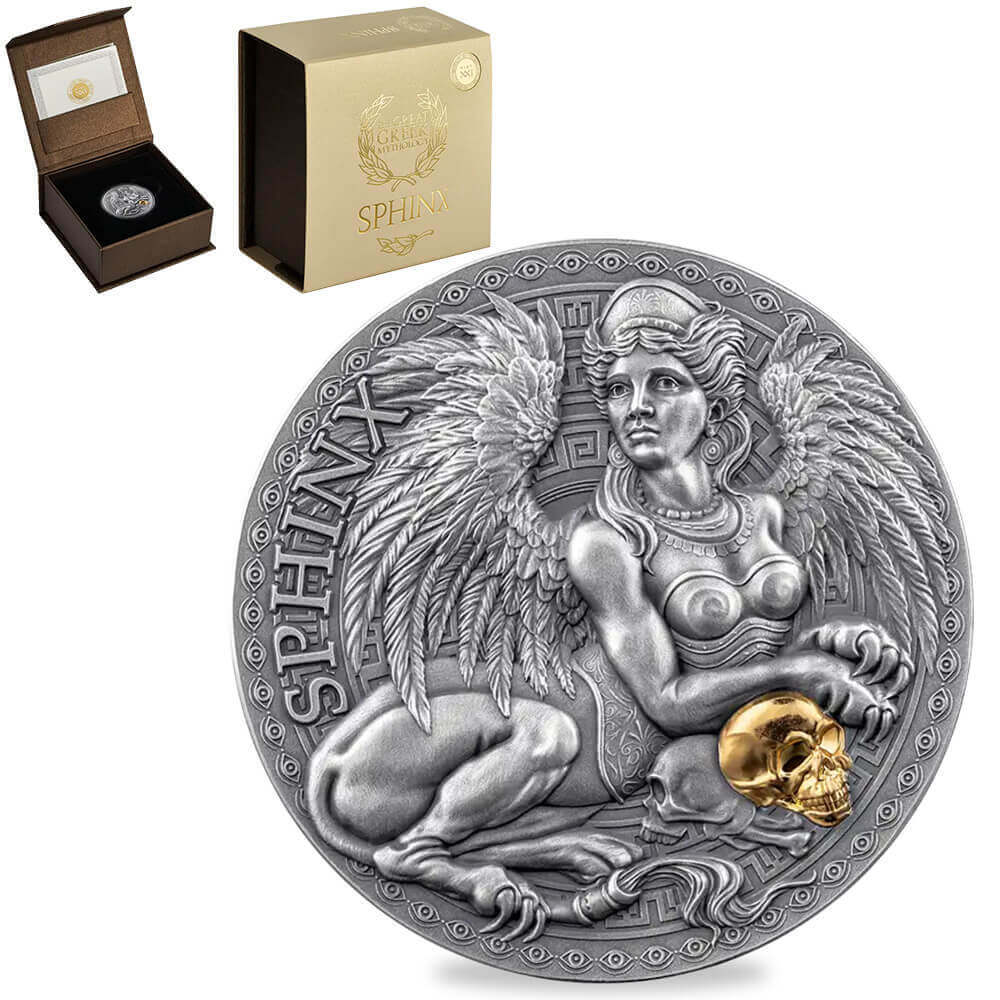 2024 Cameroon 1 oz Sphinx Great Greek Mythology Silver Coin .999 Fine