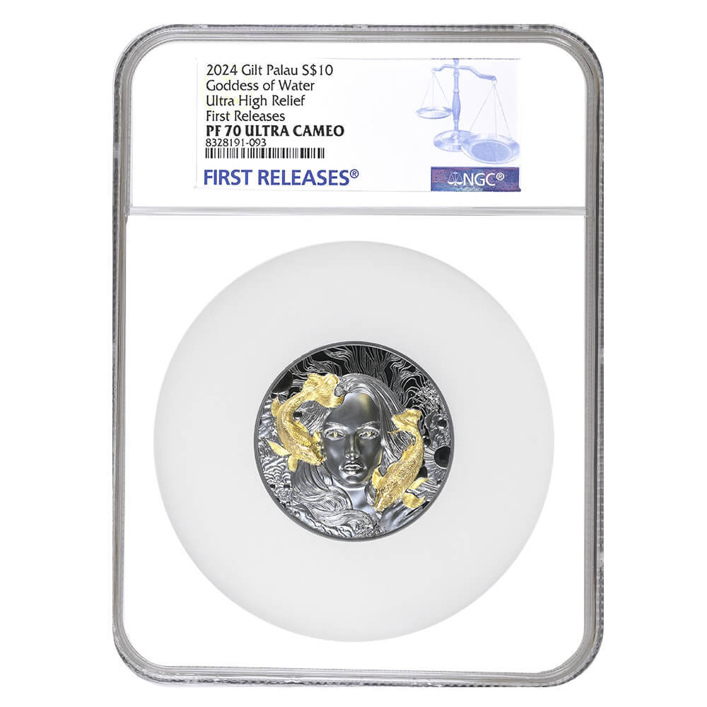 2024 2 oz Goddess of Water Proof Silver Coin NGC PF 70 FR