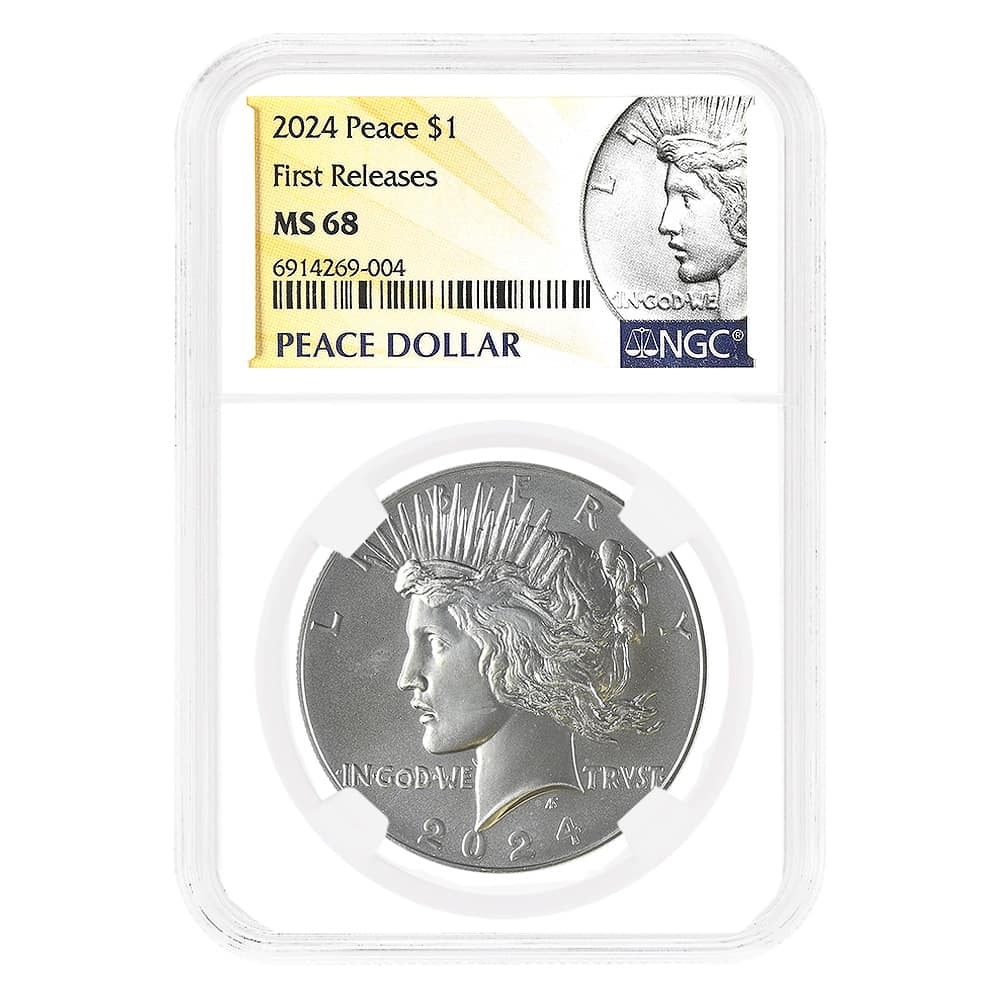 2024 Peace Silver Dollar NGC MS 68 FR