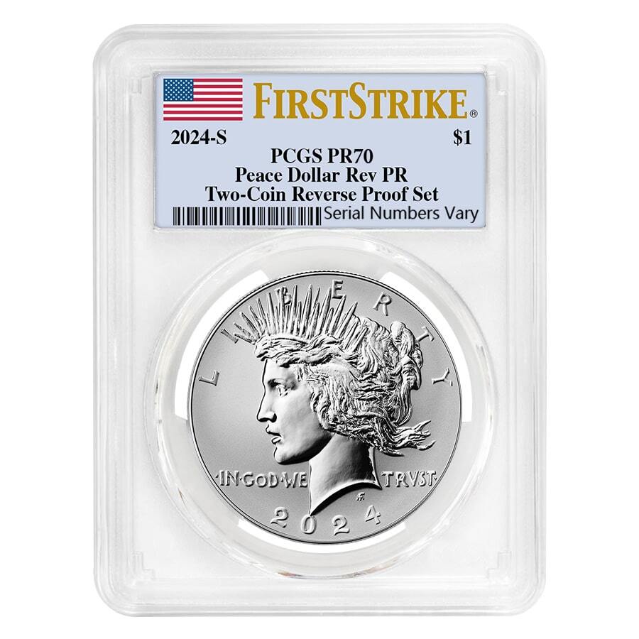 2024-S Peace Silver Dollar Reverse Proof PCGS PF 70 FS
