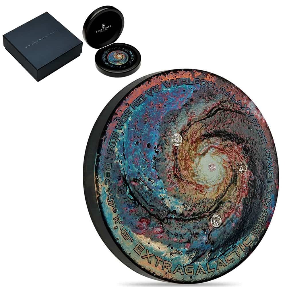 2025 5 oz Extragalactic Silver Patinaed Coin Perth Mint