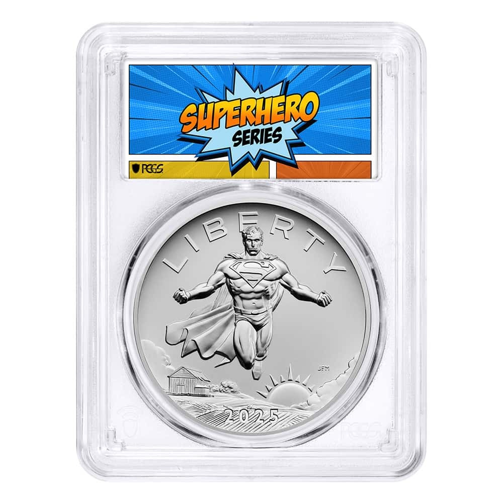2025 1 oz DC Comics Superman Silver Medal PCGS MS 69 FS