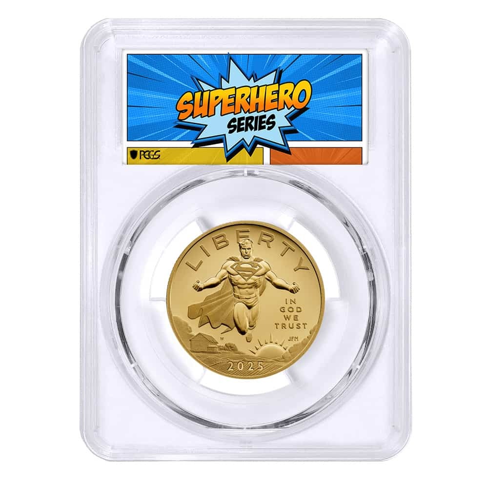 2025-W 1/2 oz DC Comics Superman Gold Coin PCGS PF 70 FS