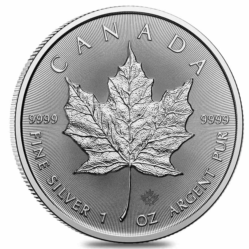 Silver at Spot - 2026 1 oz Canadian Silver Maple Leaf Coin BU