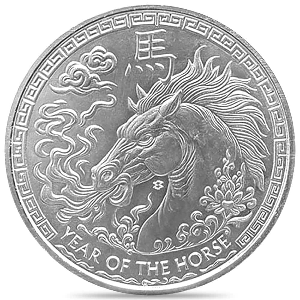 2026 1 oz Elemetal Year of The Horse Silver Round .999 Fine