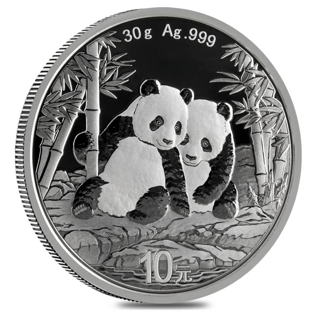 銀　2026 パンダ 2026 30 gram Chinese .999 Fine Silver Panda 10 Yuan BU