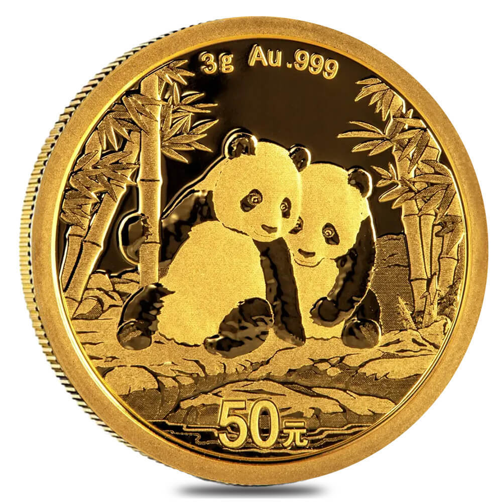 2026 3 gram Chinese Gold Panda 50 Yuan BU (Sealed)