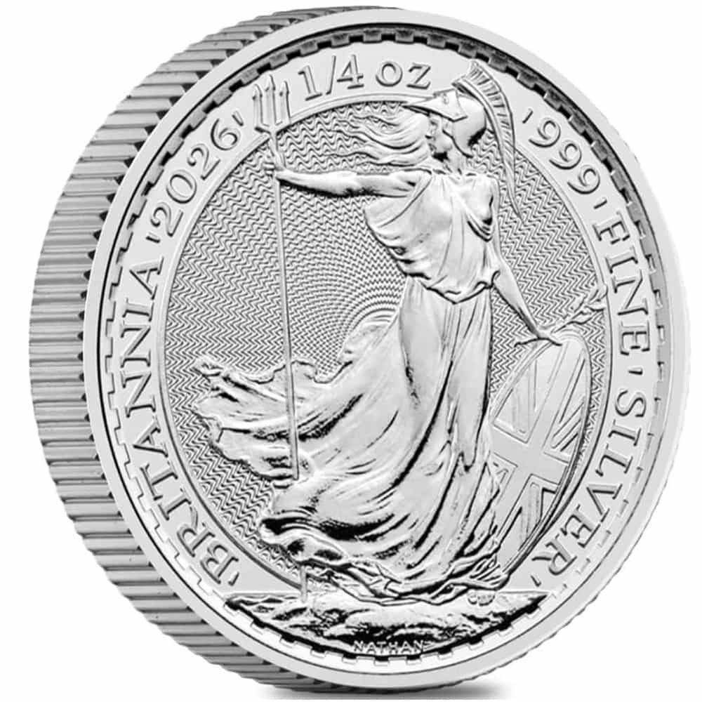 2026 Great Britain 1/4 oz Silver Britannia Coin BU
