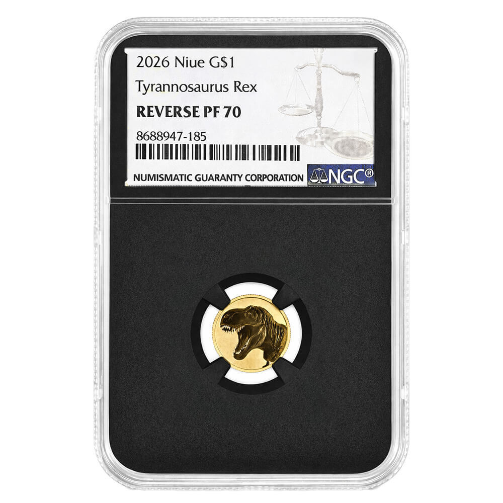 2026 Niue 1 Gram Tyrannosaurus Rex Gold Coin NGC PF 70