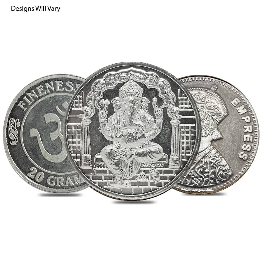 20 Gram Generic Silver Round .999 Fine
