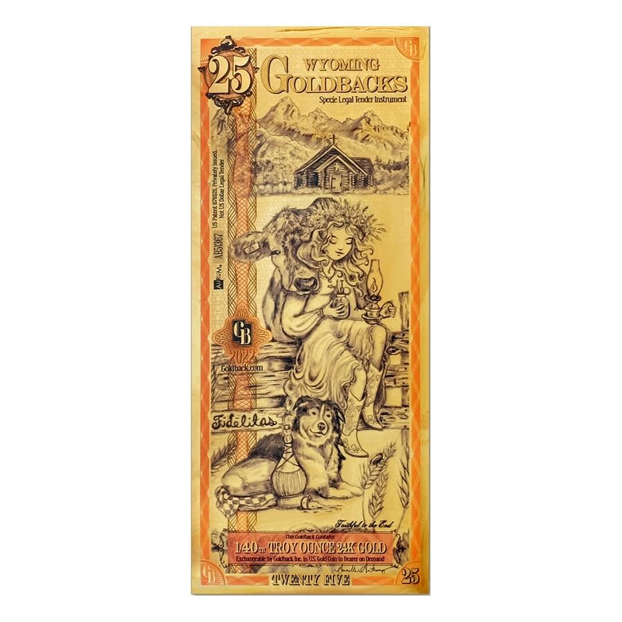 25 Goldback Gold Notes