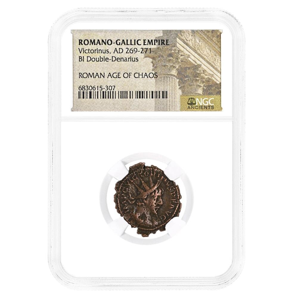 269-271 Romano-Gallic Empire Victorinus BI Double Denarius NGC