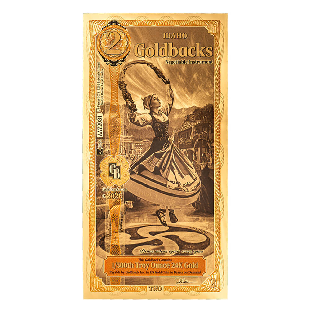 2 Goldback Gold Notes