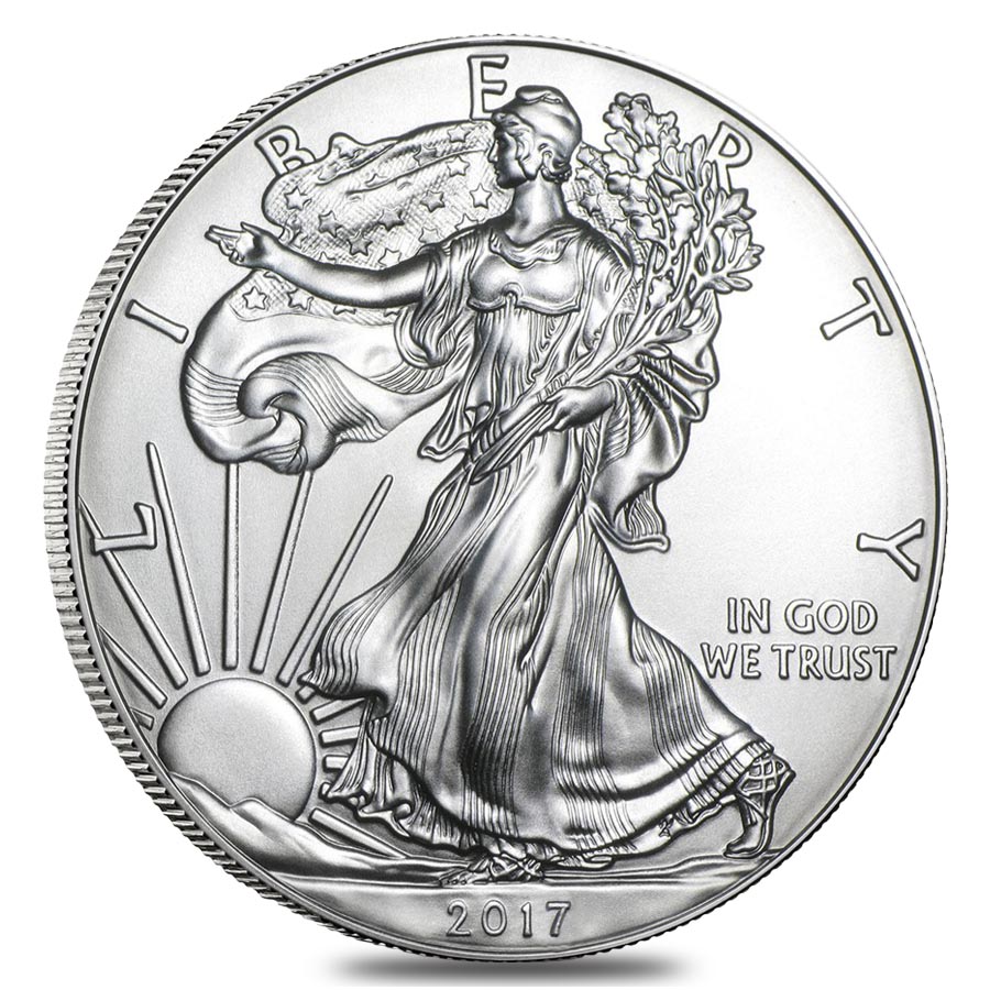 2017 1 oz Silver American Eagle $1 Coin BU