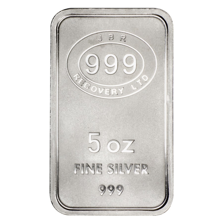 5 oz JBR Silver Bar .999 Fine