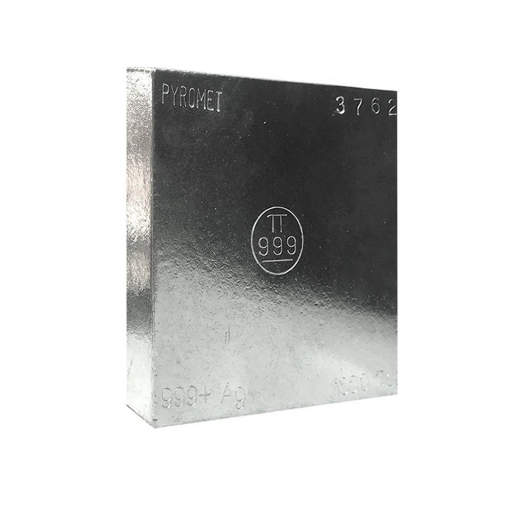 100 oz Pyromet Silver Bar .999 Fine