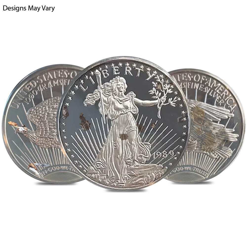 1 Kilo Generic Silver Round .999 Fine (Random Mint)