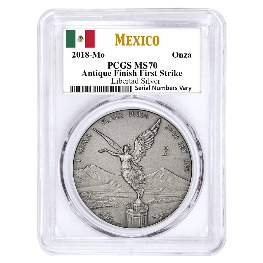 【全品送料無料】 2018 1oz Exchanges FS|Bullion 70 MS PCGS Libertad Silver Antique アクセサリー