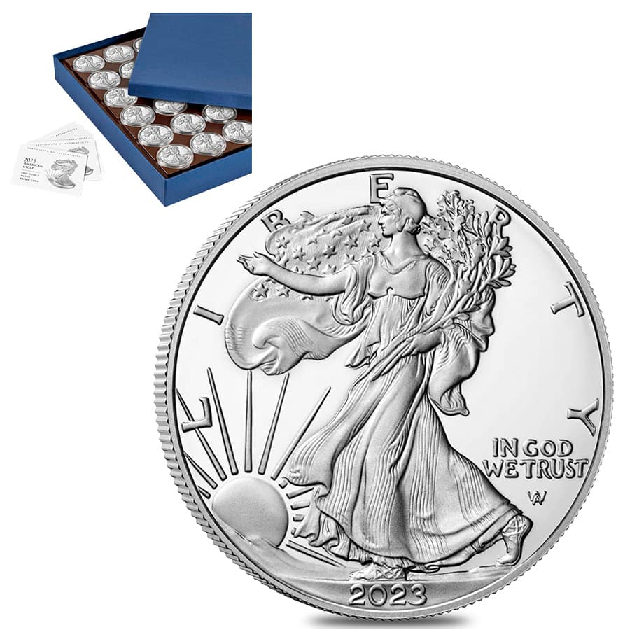 2020 - American Silver Eagle .999 Fine Silver with Our Certificate of  Authenticity Dollar Uncirculated Us Mint at 's Collectible Coins Store