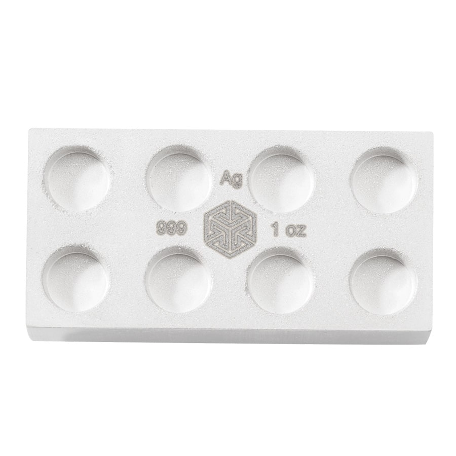 1 oz Building Block Silver Bar .999 Fine