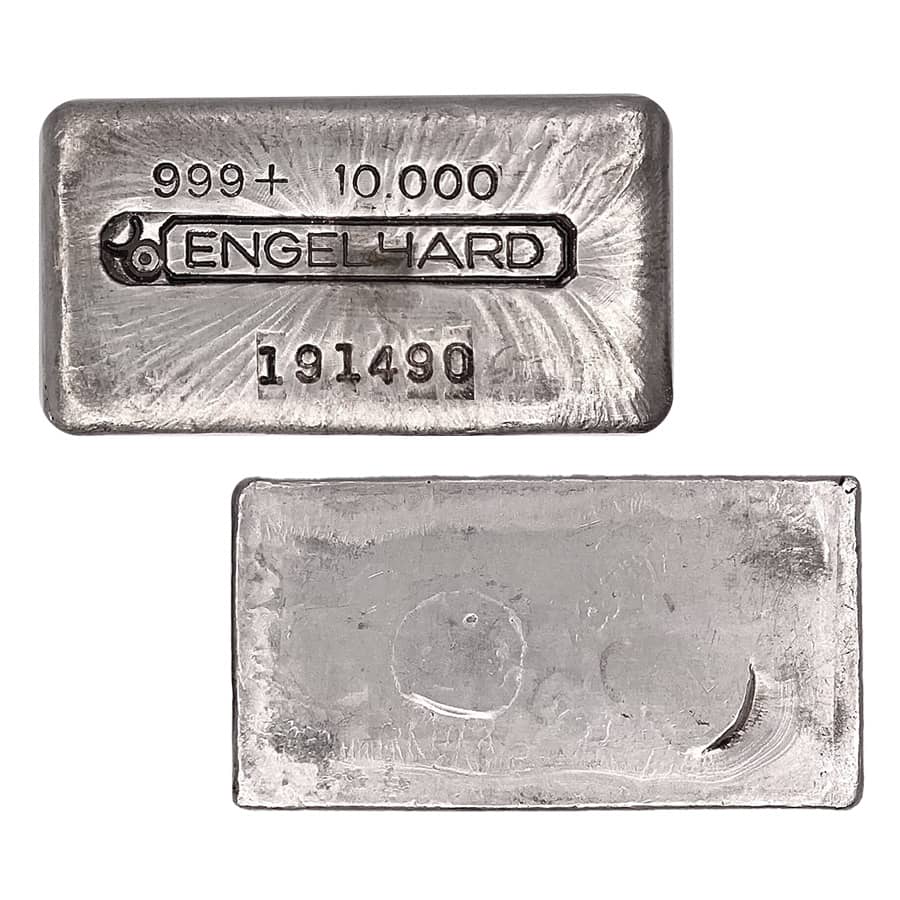 Engelhard 1 Ounce .999 Pure Fine Silver Bar Low Serial -  in 2023
