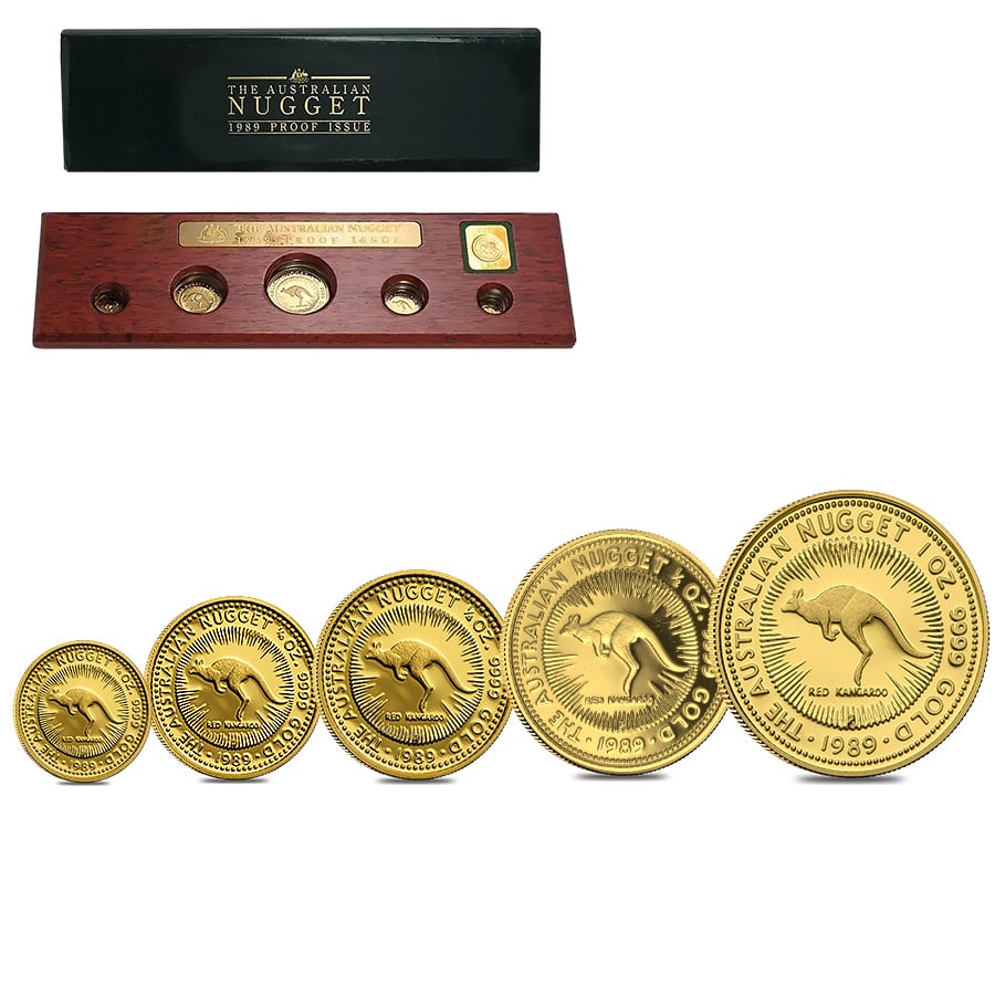 1989 Australian Mint プルーフ 銀貨5枚セット 1989 Royal Australian