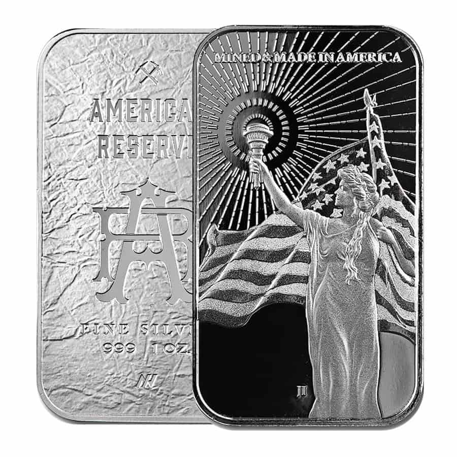 1 oz Asahi American Reserve Columbia Goddess Silver Bar