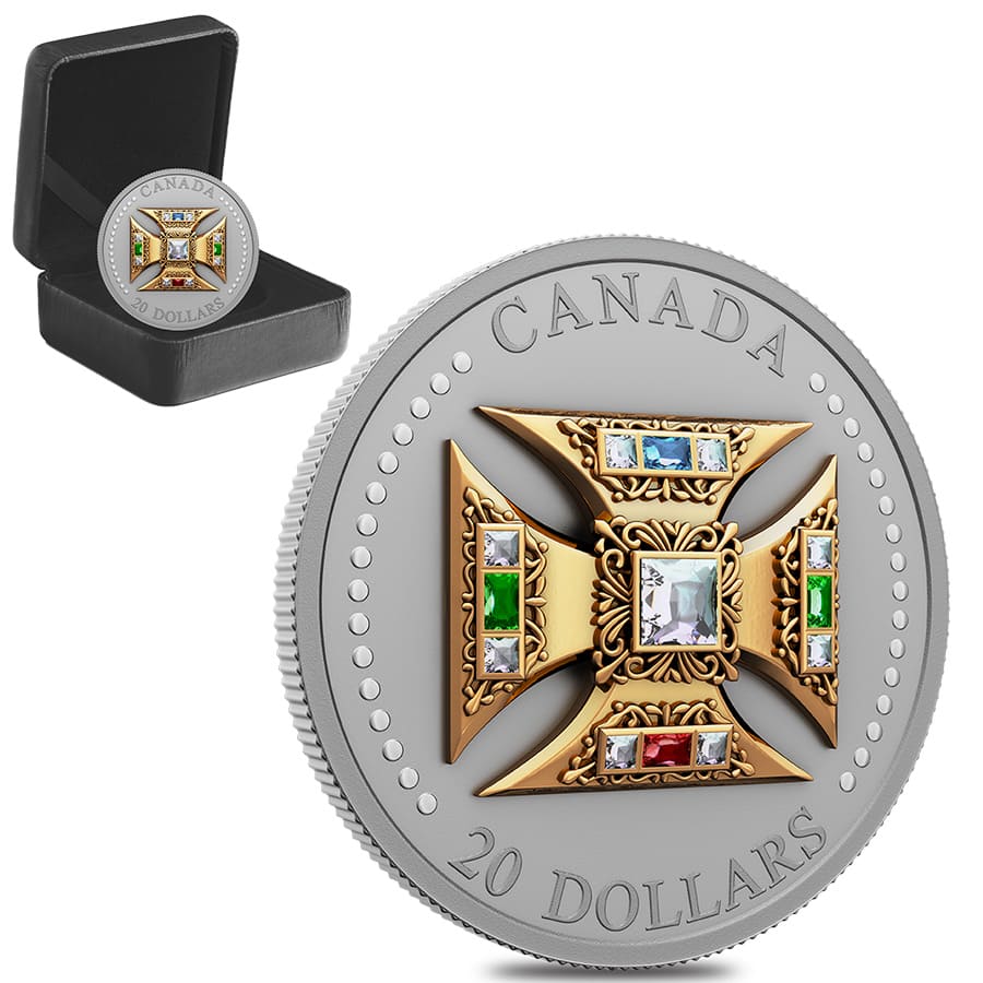 2023 Canada 1 oz St. Edward's Crown Silver Coin .9999 Fine