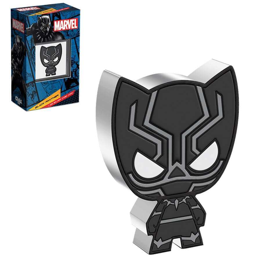 2023 Niue 1 oz Marvel Black Panther Silver Chibi Coin 2023 Niue 1 oz Marvel Black Panther Silver Chibi Coin