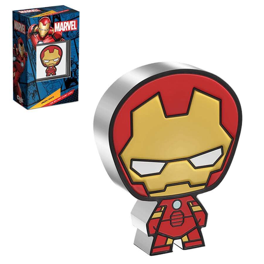 2023 Niue 1 oz Marvel Iron Man Silver Chibi Coin New Zealand