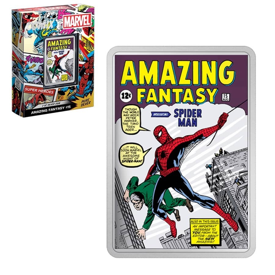 2023 Niue 2 oz Marvel Amazing Fantasy #15 Spider-Man Silver Coin