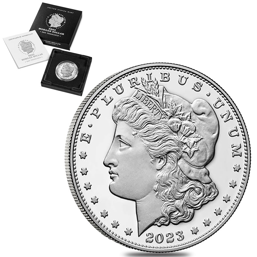2023-S Morgan Silver Dollar Proof Coin .999 Fine (w/Box & COA)