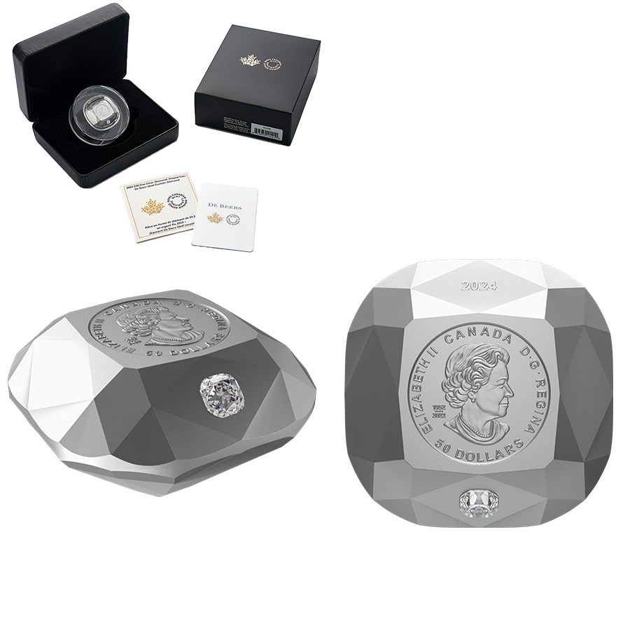 2024 Canada 2.6 oz Silver Cushion Diamond Shaped Coin