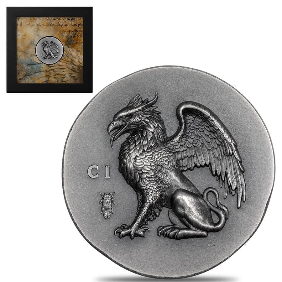 2024 Cook Islands 1 oz Silver Numismatic Icons Gryphon Coin